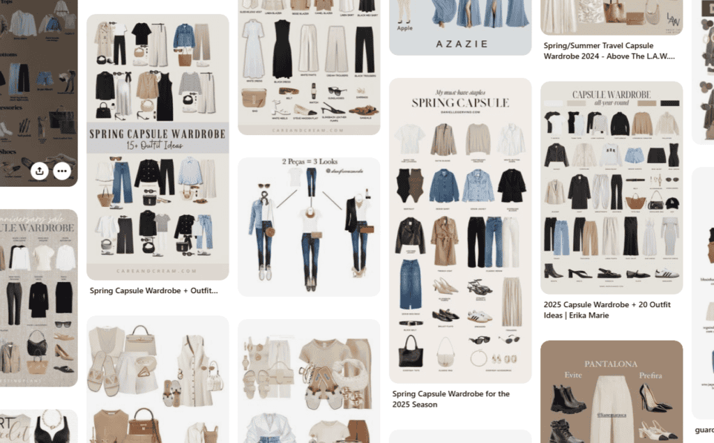 Capsule Wardrobe Beispiele Beige neutral